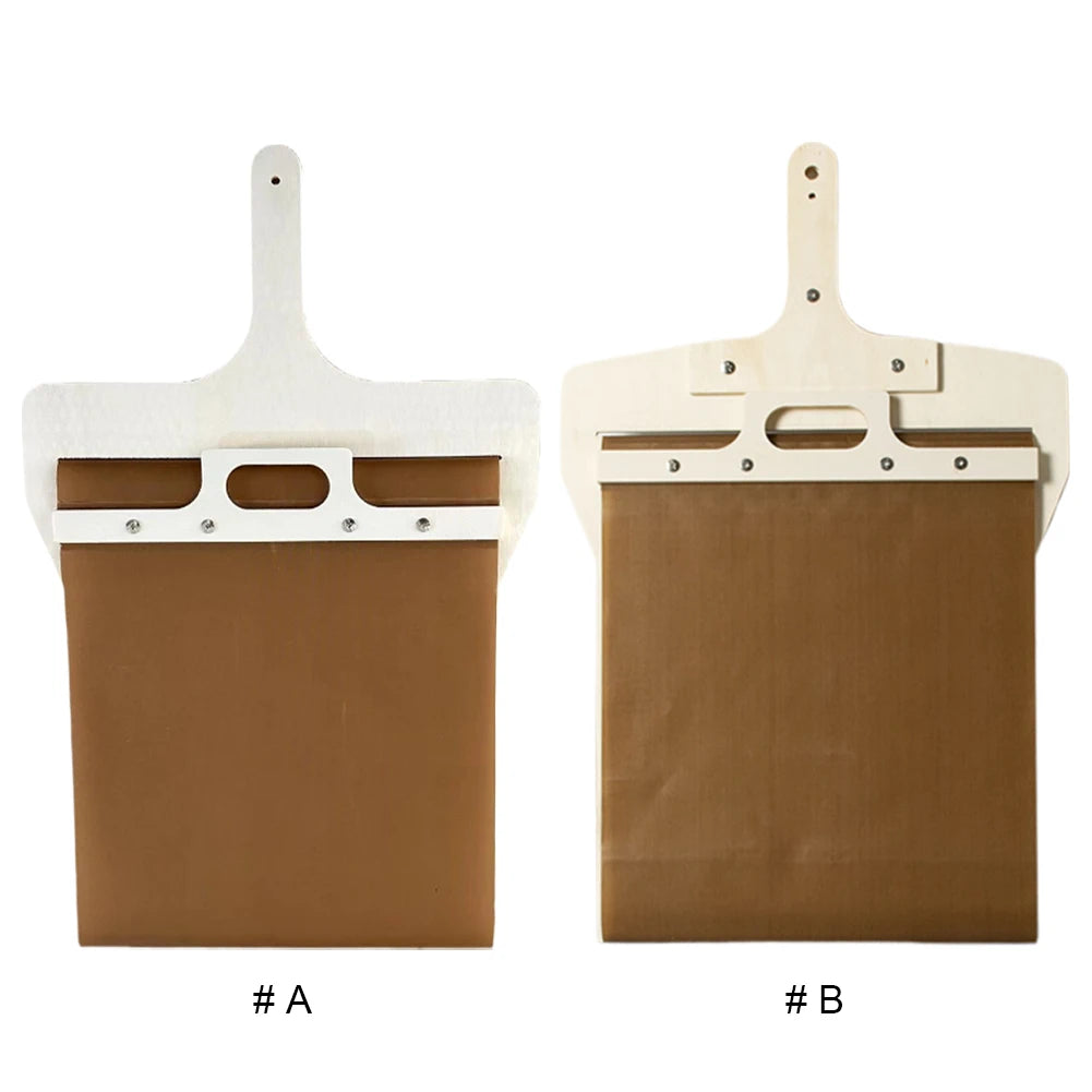 Schiebepizza, Peel Pizza, Schiebespaten, Antihaft-Holz Pizzaspaten, Paddel Multifunktion mit Griff zum Pizza backen