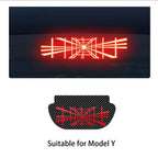 Neu 1 Stück Auto-Aufkleber für Tesla Model 3 Y, Rücklicht-Aufkleber, hochmontiertes Bremslicht, Projektionsbrett, oberes Rücklicht, Emblem-Aufkleber