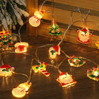 Weihnachten LED String Licht Santa Claus Lebkuchen Mann Weihnachten Baum Ornament Weihnachten Dekoration Für Home Neue Jahr Party Kinder Geschenk