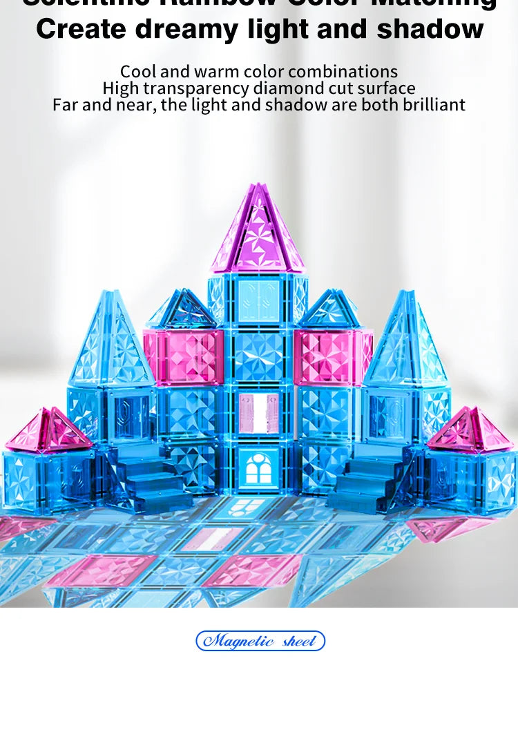 Kinderspielzeug, magnetische Fliesen, Frozen-Set, Klassenzimmer-Essentials, Magnet-Bauspielzeug für Kleinkinder, Vorschule, Montessori-Lernspiele für