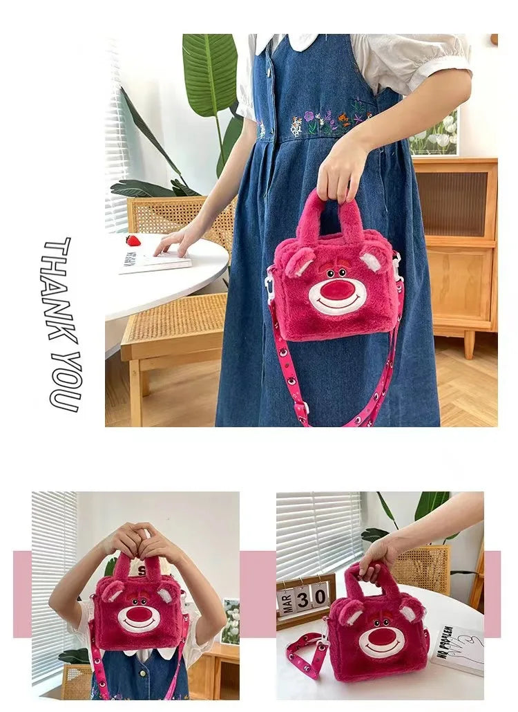 Hello Kitty Sanrio Plüschtasche Kuromi Melody Cartoon Anime Tragbare Handtasche Umhängetasche Kosmetik Kawaii Aufbewahrungstasche Damen Mädchen Geschenk