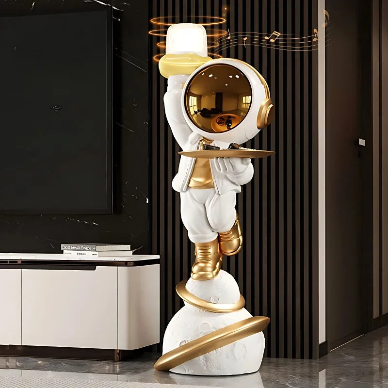 Moderne nordische Stil Wohnkultur Astronaut stand große Ornamente Skulptur Harz Handwerk Statue Schlafzimmer Einweihungsgeschenk