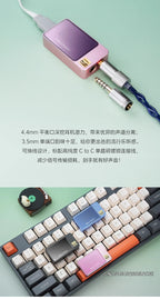 【Zuno Choice】iBasso Macchiato Kopfhörerverstärker, tragbarer DAC-AMP, Typ C, Dual CS43131-Chips, DSD256X 2, unterstützt 3,5-mm-Mikrofon für PC