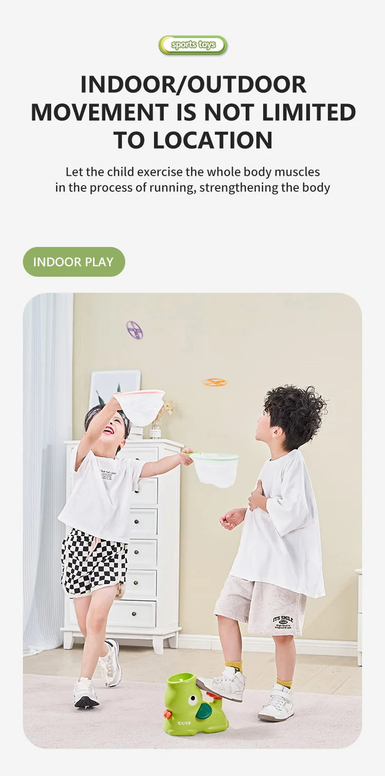 Air Discs Launcher Kinderspielzeug, für Indoor und Outdoor Spiele
