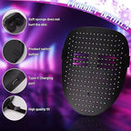 LED-Maske mit Gestenerkennung – 234 RGB-LEDs, 50 Muster, USB-C | Halloween Cosplay