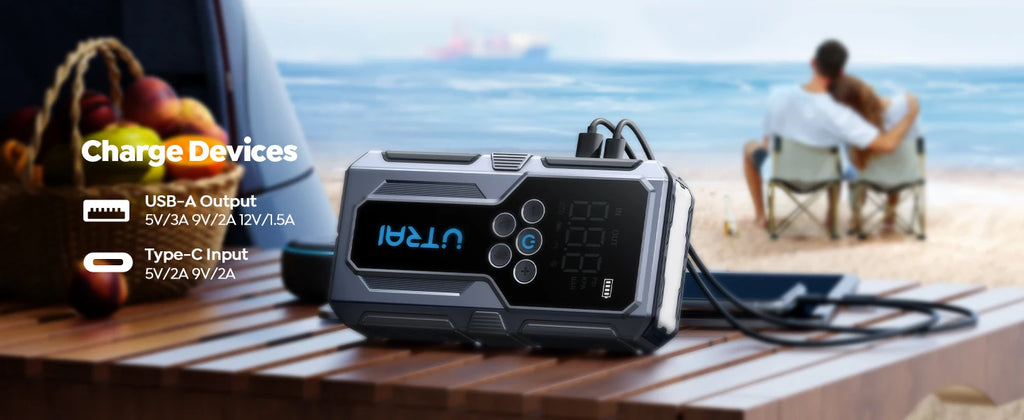 UTRAI 1500A Auto Starthilfe Power Bank Tragbare 150PSI Luftpumpe Auto Batterie Notfall Booster Start Gerät Auto Starter 2024