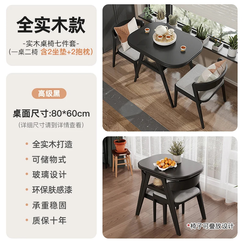 Multifunktionaler Couchtisch aus massivem Holz, hochwertiger integrierter Tisch mit Elektrogehäuse für Herd, Tee und Grill