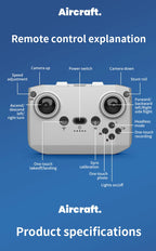 Neue H135 Mini Drohne WIFI FPV Hover Professionelle 4K Kamera Tasche Bunte Lichter Eders Rc Flugzeug Faltbare Quadcopter RC spielzeug Geschenke