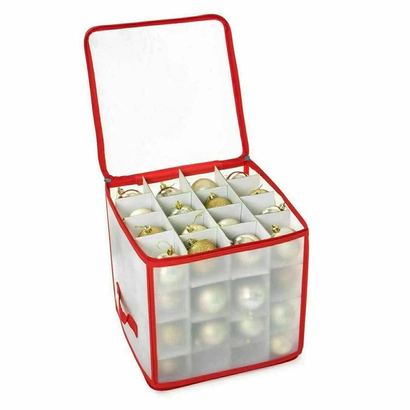 64-Grid Baubles Lagerung Box Weihnachten Bälle Lagerung Weihnachten Baum Dekorationen Organizer Flitter Lagerung Teiler Spielzeug Lagerung Box