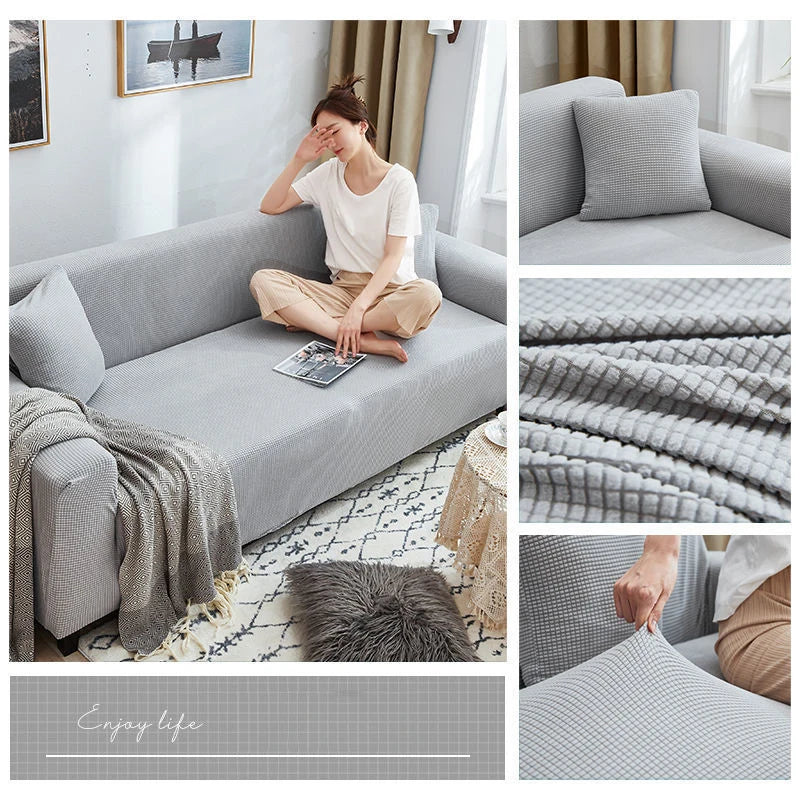 Elastischer Jacquard-Sofabezug für Wohnzimmer, schmutzabweisend, waschbar, Sessel, Sofa, Schonbezug, Schutz für Zuhause, Couch, Dekor, 1/2/3/4 Sitz