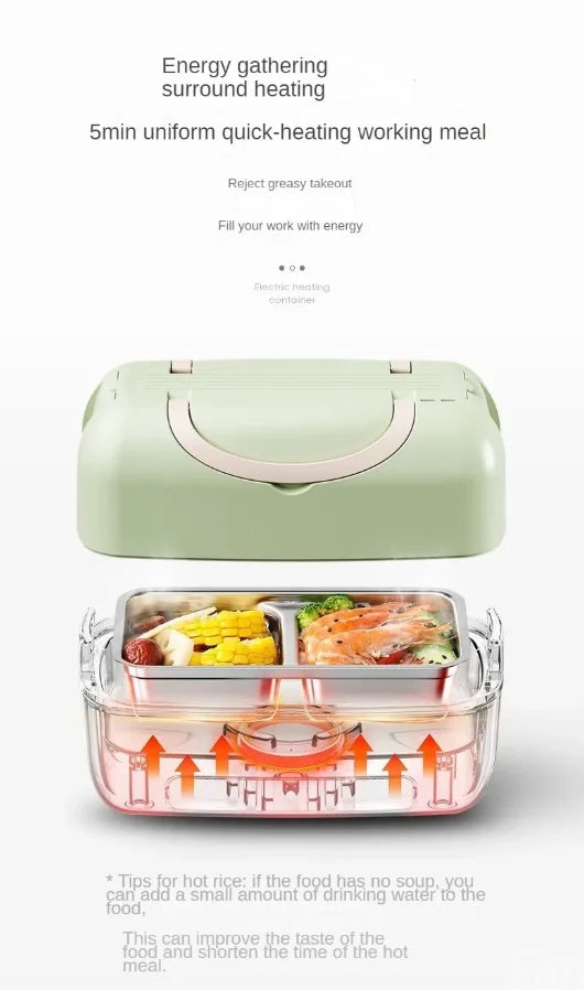 Büropersonal elektrische Heizung Lunchbox Mini Hot Box Doppelschicht Lebensmittelheizung Container