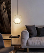 Nordische Glaskugel Pendel leuchten Messing schwarz Hängelampe modernes Wohnzimmer Esszimmer Schlafzimmer Dekor Decken leuchte Haus Lampen für Schlafzimmer Wohnzimmer Korridor Licht Balkon Lichter Decken leuchten