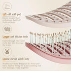 Volumengebende Haarbürste mit eingebauter Reinigung, Styling-Massage, Akupunkt-Haarfeder, Knochen, Luftkissenkamm für Schönheit und Gesundheit