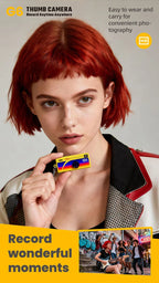 Mini-Schlüsselanhänger-Daumenkamera mit 1080P HD-Videoaufzeichnung und 130 Grad Weitwinkelobjektiv, TFT-LCD-Bildschirm für Studenten 2025