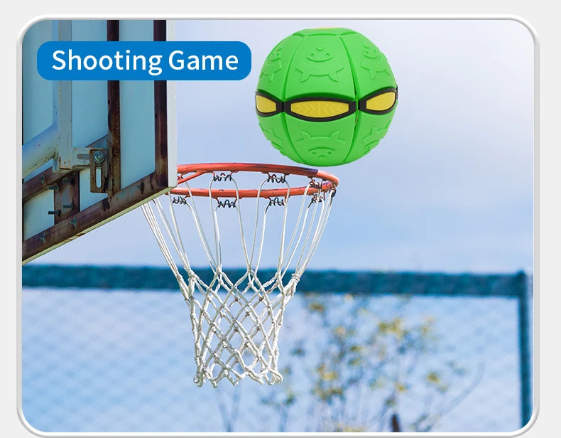 Verformbare fliegende Untertasse, Ball, magisches Entlüftungsspielzeug für Kinder, Outdoor/Indoor, Eltern-Kind-Fußdruckentlastung, Stress, Dekompressionsgeschenk