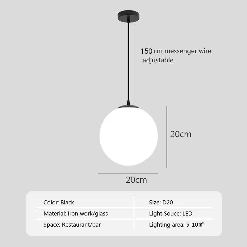Moderne Glas LED Anhänger Lichter Wohnzimmer Schlafzimmer Innen Beleuchtung Restaurant Bar Wohnkultur Hängen Lampe Decke Kronleuchter