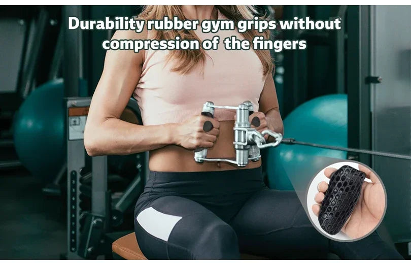 2 Stück rutschfeste Griffpolster aus Silikon fürs Fitnessstudio – Ergonomische Handschützer mit hochdichtem, strukturiertem Design