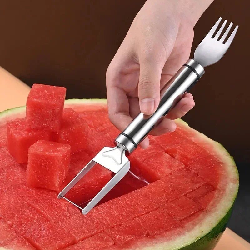 Windmühlen-Wassermelonenschneider aus Edelstahl – Obstteiler für Wassermelone, Honigmelone & mehr
