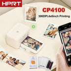 HPRT CP4100 Bluetooth Fotodrucker – 300DPI, 10x15cm, Thermosublimation, AR-Fotos, EU/US