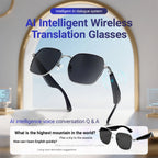 GY200 Smart Glasses 100+ Online-Sprache AI Automatische Dialogübersetzung Bluetooth-Brille mit Lautsprecher Sport UV-Schutz