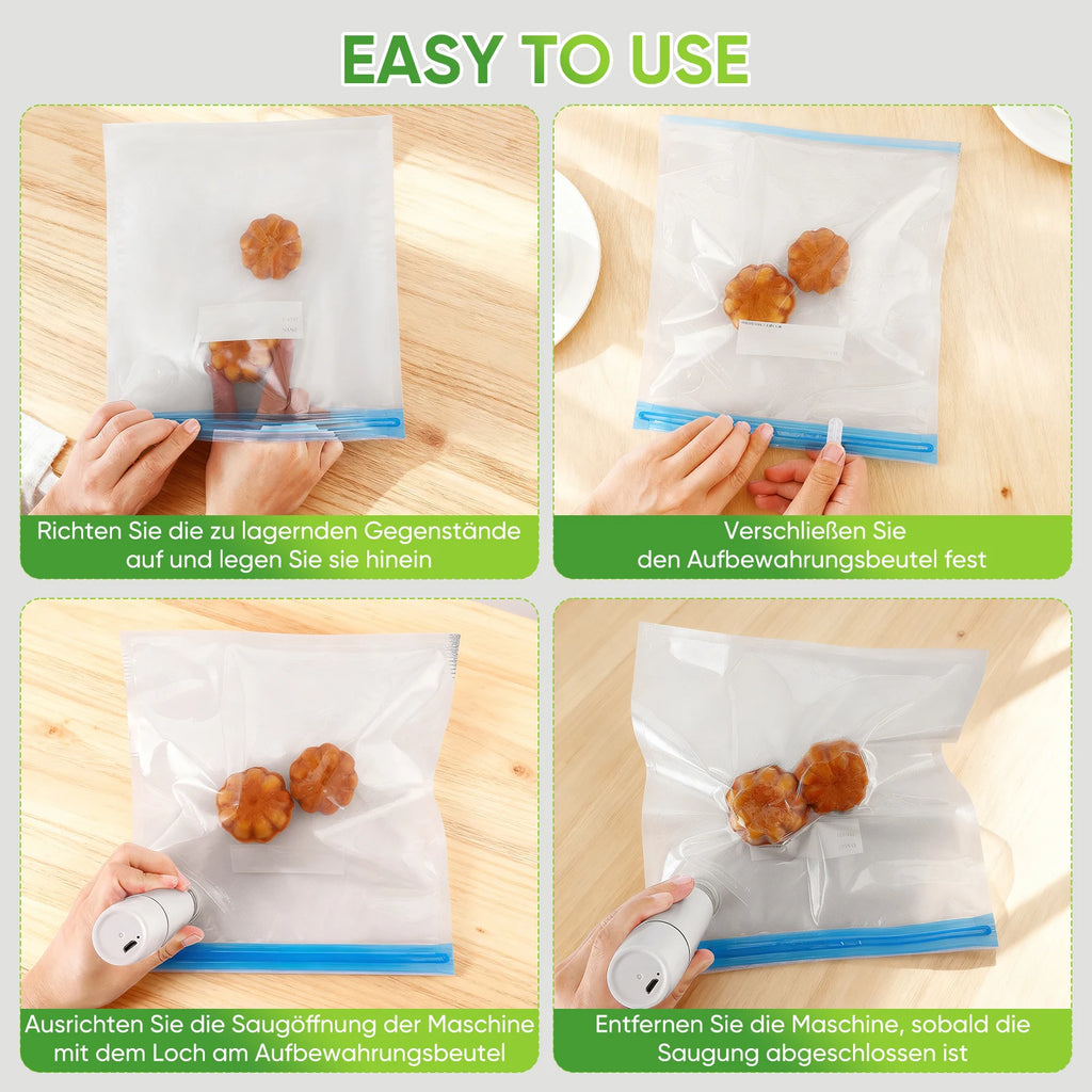 Handheld Vakuumierer Mini Maschine Küche Vakuum Packer Maschine Kleine Versiegelung Maschine Tragbare USB Elektrische Lebensmittel Vakuum Versiegelung