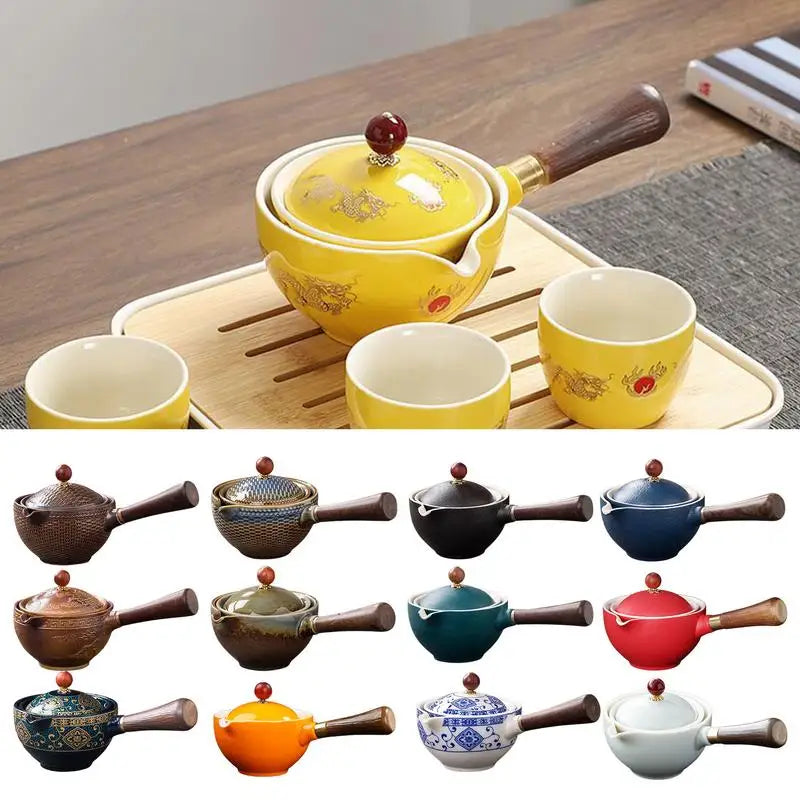 Keramik Teekanne Chinesische Gongfu Teekanne 160 ml Tee Maker Infuser 360 Rotation Einzigen Topf Tragbare Chinesische Gongfu Tee Liefert