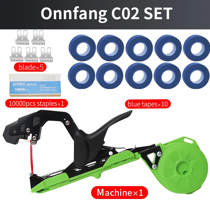 Onnfang Garten- Handbindemaschine, leichtes Gartengerät, Pflanzenbindegerät