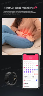 2025 neue Smart Ring Männer Frauen Kamera Steuerung Herzfrequenz Blut Sauerstoff Monitor Smartring IP68 & 5ATM Wasserdichte Multi-sport Modi