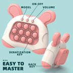 Pop-it Quick Push Game – Handheld mit Licht, 4 Modi, Silikon, CE, für Kinder & Erwachsene