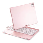 360 Grad drehbare BT-Tastatur für wiederaufladbare kabellose Tastatur und Maus mit 7-Farben-Hintergrundbeleuchtung für iPad 10,2/10,5 Zoll