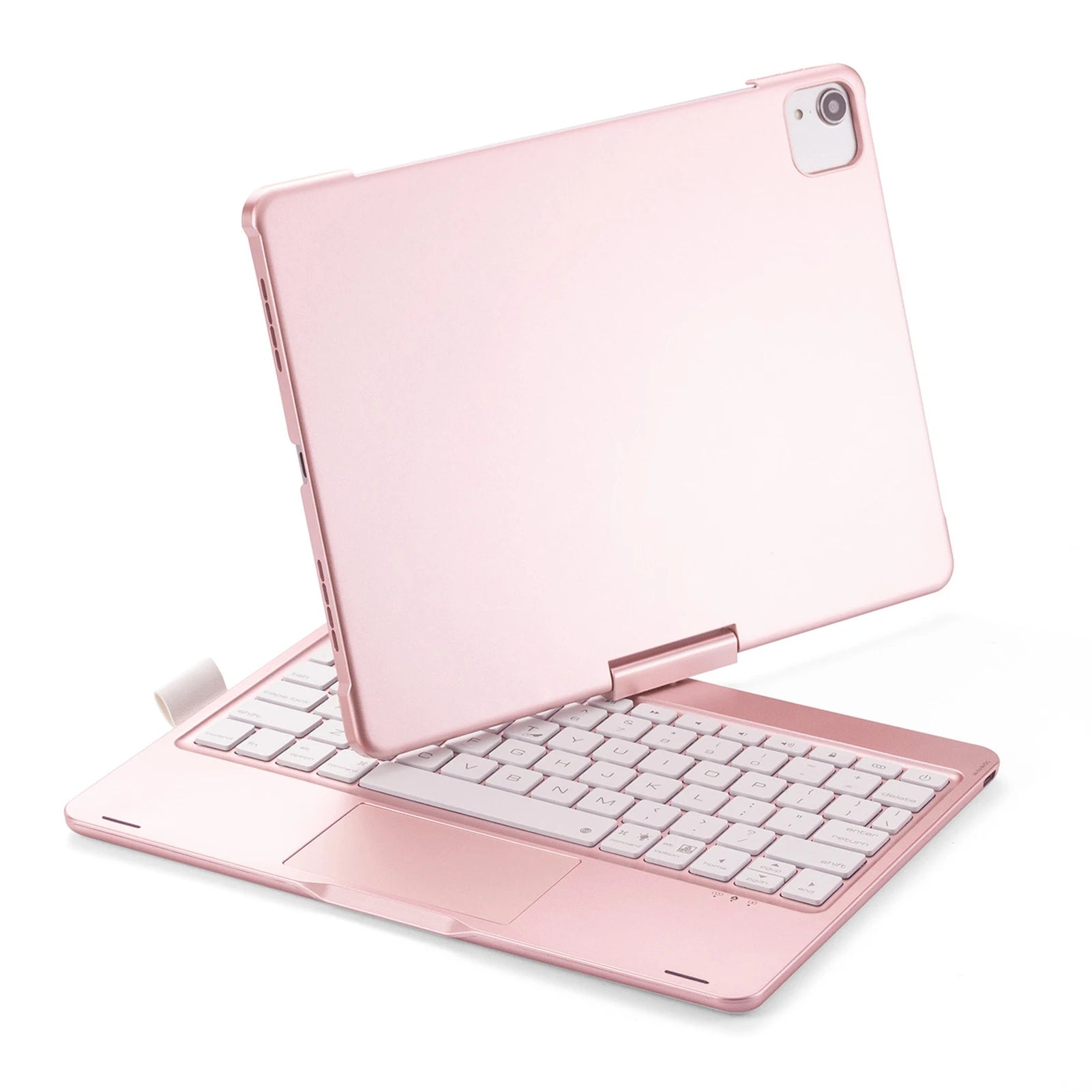 360 Grad drehbare BT-Tastatur für wiederaufladbare kabellose Tastatur und Maus mit 7-Farben-Hintergrundbeleuchtung für iPad 10,2/10,5 Zoll