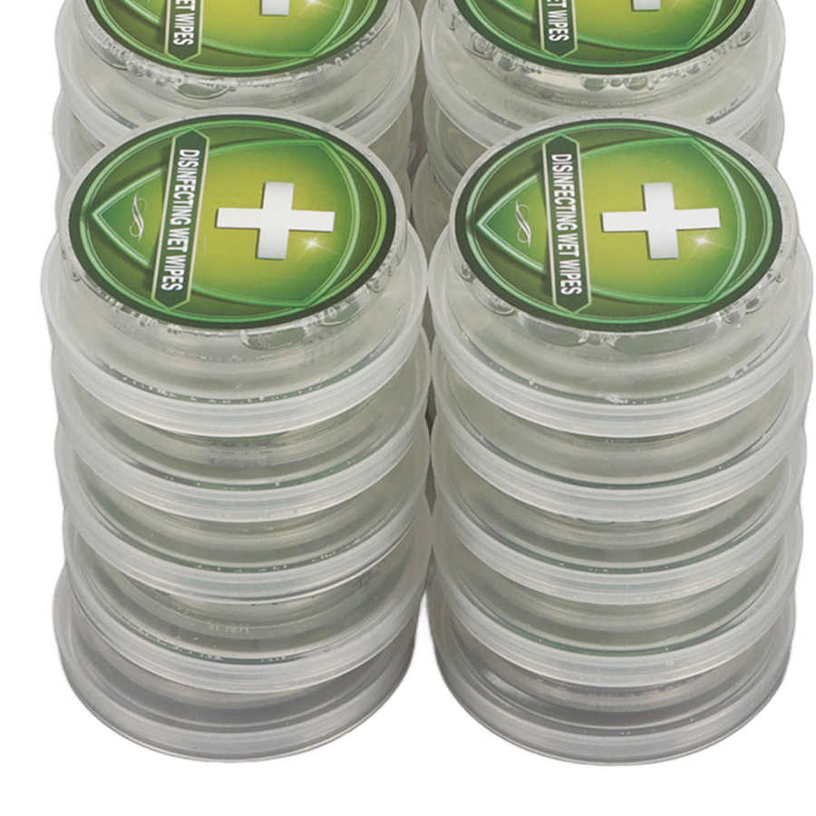 Hand Reinigungstücher, Feuchttücher auf Knopfdruck