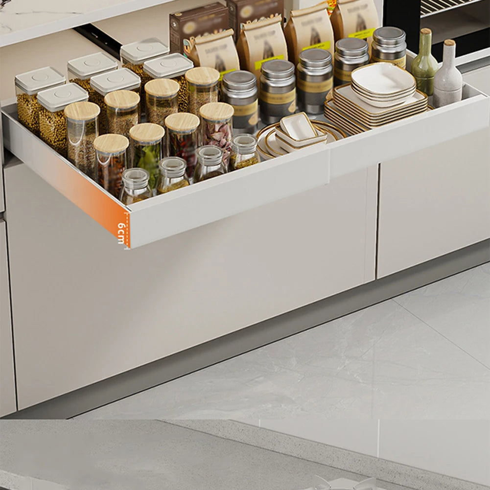 Schubladen-Schrank-Organizer ausziehbare ausziehbare Gleitschiene aus Kohlenstoffstahl unter der Spüle, Aufbewahrungsregal für Küchenschrank