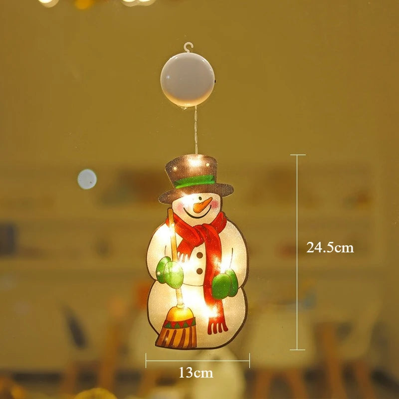 Neue dekorative LED-Weihnachtslichter, Santa Claus Rentier Fenster Display geformte Lichter für das Festival