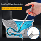 Flexibles Abflussreinigungswerkzeug – Abflussreiniger für Küchenspülen, Badewannen, Toiletten und Rohre