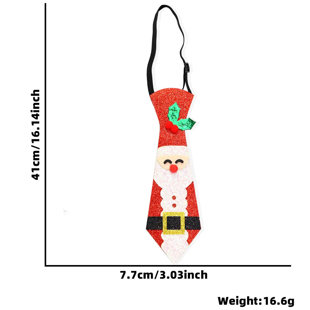 Filz Weihnachts krawatten, Weihnachts schmuck, Schneemann, Elch, Weihnachts baum, Krawatten für Kinder, Weihnachts feier dekorationen