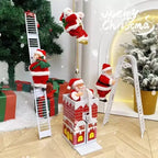 Elektrische Santa Claus Weihnachten Dekoration Klettern Leitern Klettern Perlen Klettern Kamin Weihnachten Geschenk Dekoration Hause Ornament