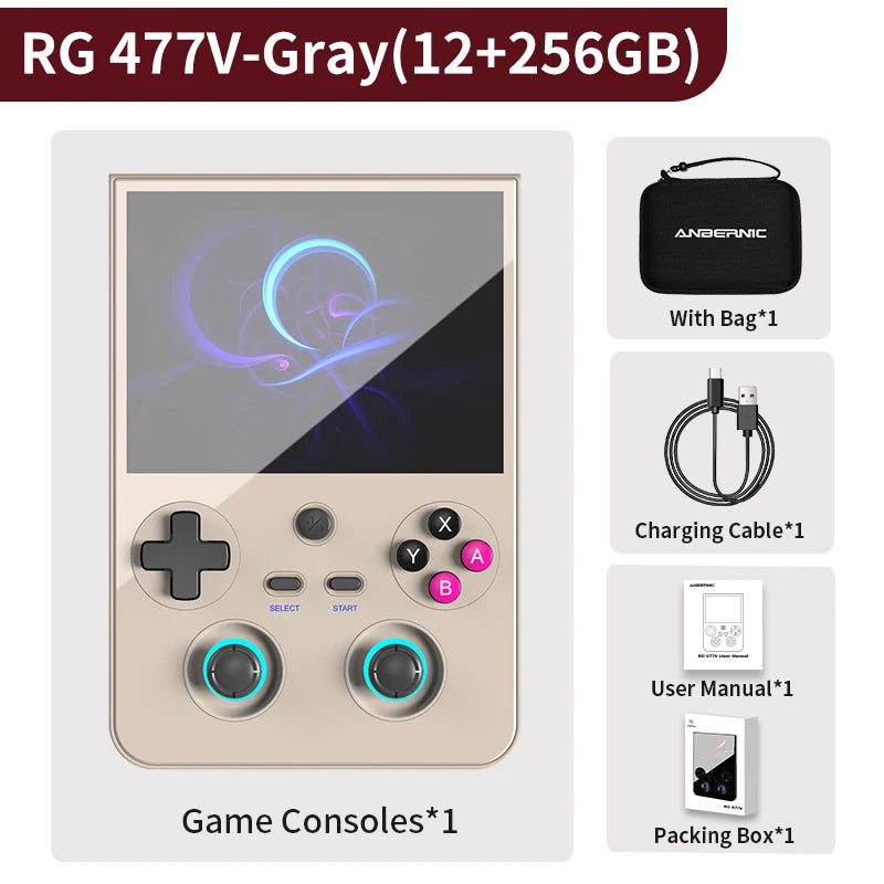 Anbernic RG477V Retro-Handheld-Konsole – Android 14, 4,7" 120Hz, Dimensity 8300, 5500mAh