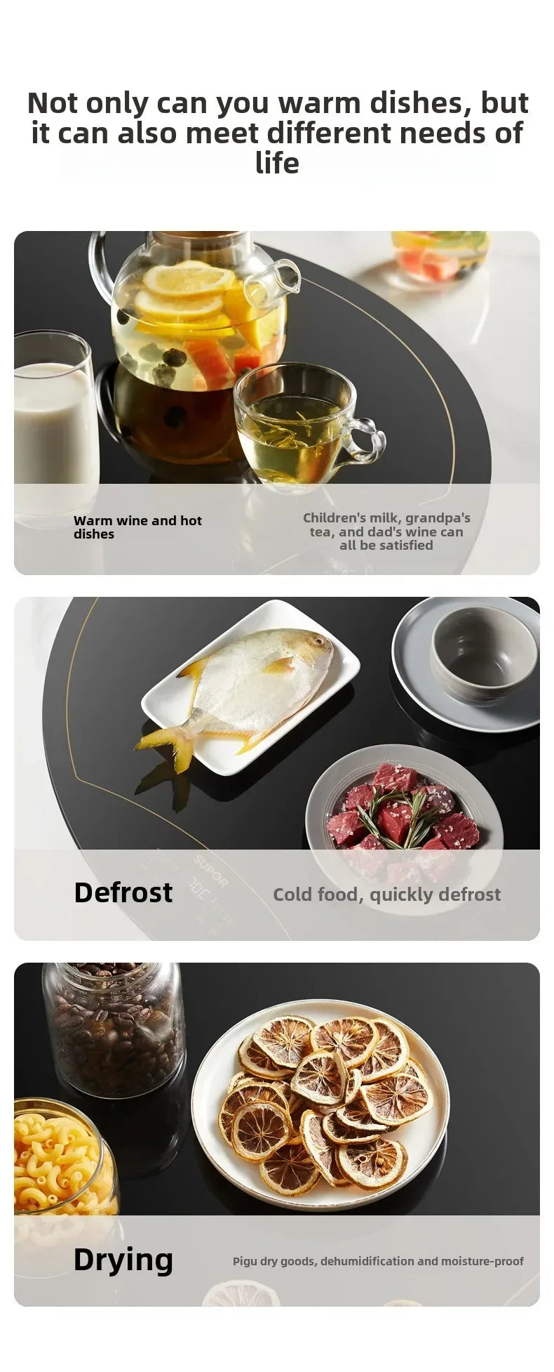 Temperatur Mahlzeit Gemüse Heizbrett Heißer Schneidebrett Isolierung Pad Heizplatte Konstante Artefakt Multifunktional