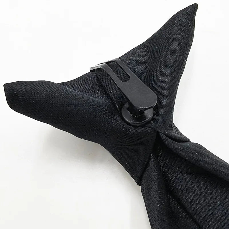 Clip-On Krawatte für Herren – Kein Knoten nötig | Polyester Seidenkrawatte in 9 Farben
