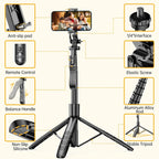 LISCN L16TT Selfie Stick Stativ – 1,8m ausfahrbar, Bluetooth, 360° drehbar | Faltbares Stativ