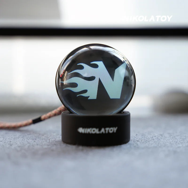 NIKOLATOY Kreative Anime Merchandise Sharingan LED Elektronische Ball Musik Rhythmus Display Desktop Ornament Figur Geschenk