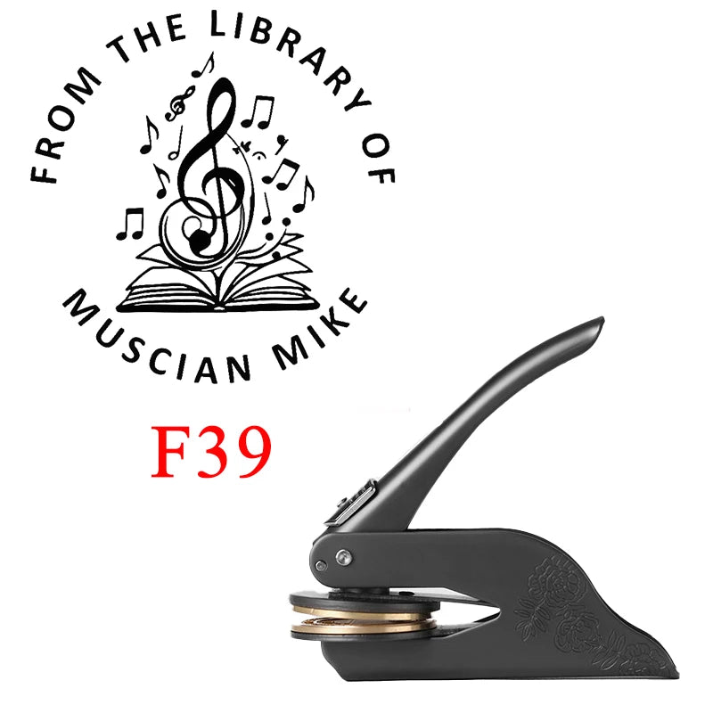 Embosser-Stempel, Logo, individuelle Hochzeit, Bibliothek, Buch, private Siegel, individuelle Anpassung, Umschlag, Party-Einladung, Prägestempel, DIY