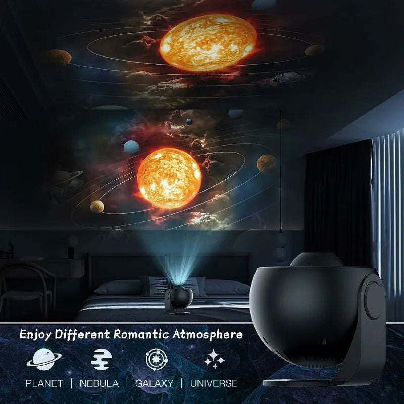 LED-Nachtlicht, Galaxie-Projektor, Sternenhimmel-Projektor, 360 ° drehbar, Planetarium, Nachtlampe für Zimmer, dekoratives Kindergeschenk