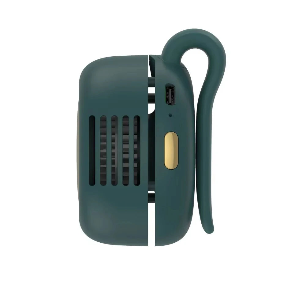 Mini ventilateur portable rechargeable sans pales, ventilateur de taille à clip, adapté à la ventilation extérieure, petit ventilateur de bureau