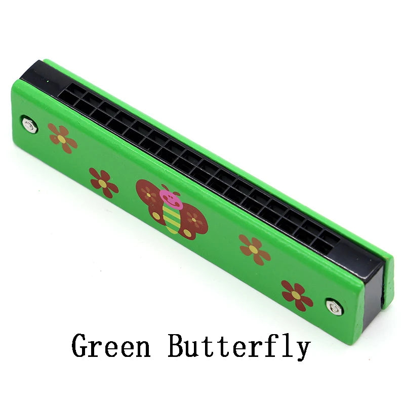 Kinder Holz Mundharmonika Musikinstrument Spielzeug Musik Lehrmittel Puzzle Frühe Bildung Kindergarten Anfänger TMZ