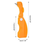 PDQ Orangenschäler & Zitrusöffner – Faltbar, 12×3cm, PP-Kunststoff | Für Orangen, Zitronen & Zitrusfrüchte | Orange
