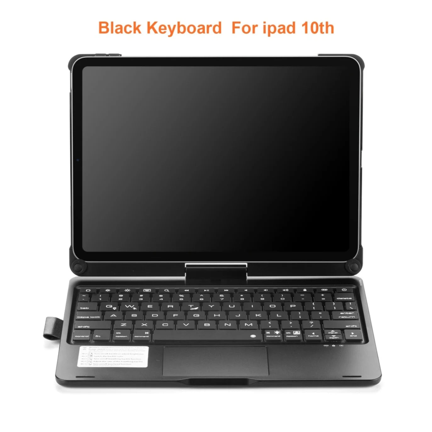 360 Grad drehbare BT-Tastatur für wiederaufladbare kabellose Tastatur und Maus mit 7-Farben-Hintergrundbeleuchtung für iPad 10,2/10,5 Zoll