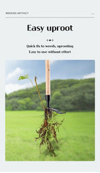 Stand-Up-Unkrautzieher-Werkzeug mit Schraubenlöchern, tragbarer Unkrautkopf-Ersatz, Gartenarbeit, Graben, Unkrautentfernungszubehör