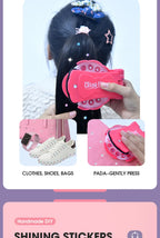 Magie Blingbling Mädchen Haar Diamant Bohrer Maschine DIY Pretend Play Werkzeug kinder Pädagogisches Spielzeug Kunststoff Diamant Aufkleber Ap...